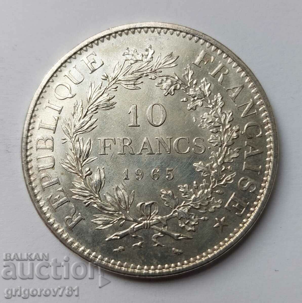 10 франка сребро Франция 1965 - сребърна монета #70