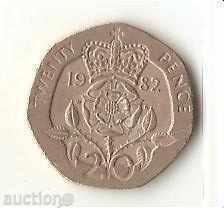 +Great Britain 20 pence 1982