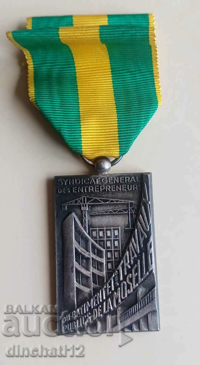 Medal. SYNDICAT CENTRAL DES ENTREPRENEURS