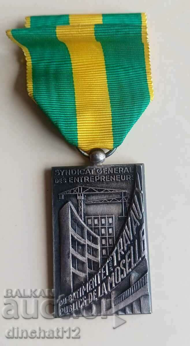 Medal. SYNDICAT CENTRAL DES ENTREPRENEURS Medal. SYNDICAT CENTRAL DES ENTREPRENEURS