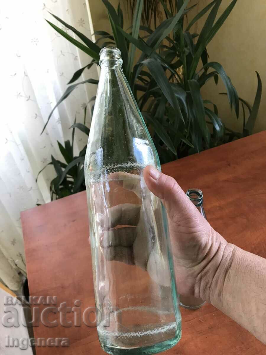Auction  BOTTLE BOTTLE GLASS RETRO 1 LITER-2 PCS