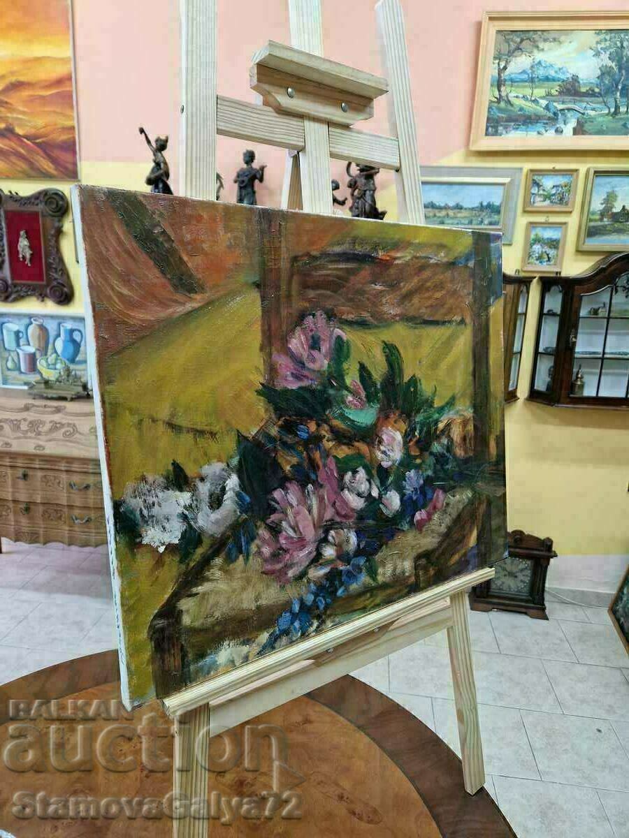 Delivery of Beautiful antique master painting oil on canvas