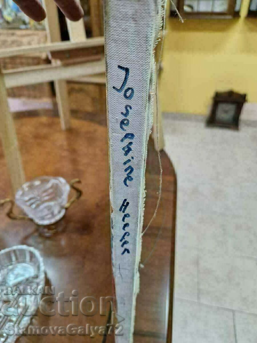 Όμορφη αντίκα μάστερ ζωγραφική με λάδι σε καμβά - 7