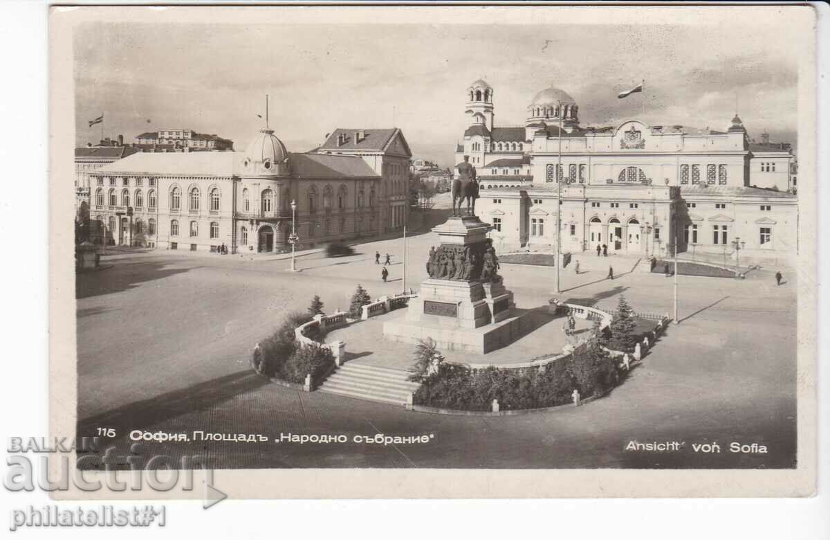 СТАРА СОФИЯ ок.1943 ПАМЕТНИКА "ЦАР ОСВОБОДИТЕЛ" 390