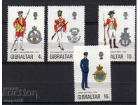 1974. Гибралтар. Колекция "Военни униформи".