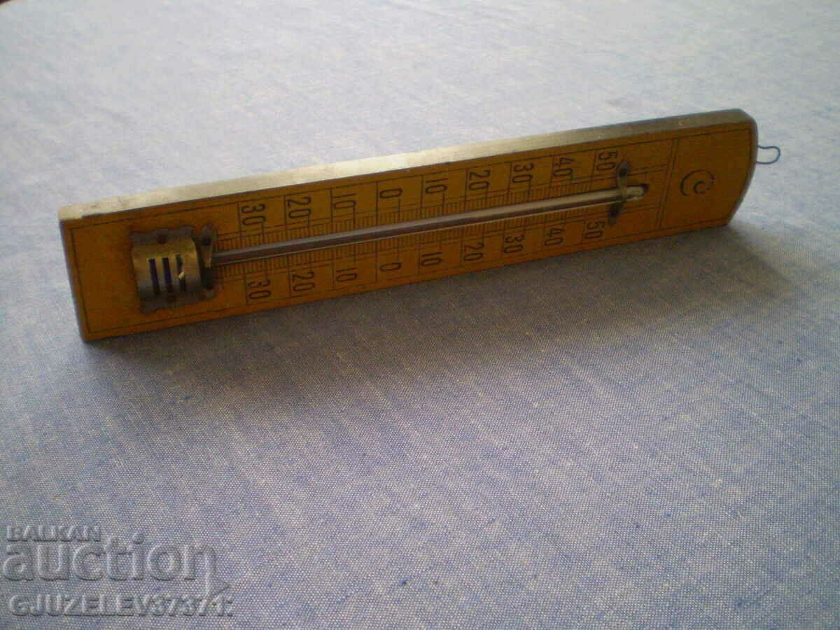 wood and brass thermometer GERMANY 1800-1900 - 7 wood and brass thermometer GERMANY 1800-1900 - 7