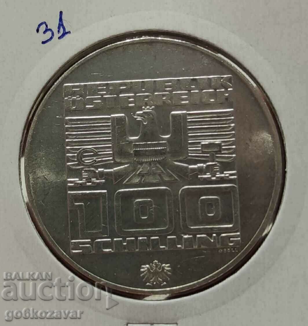 Austria 100 Shillings 1975 Silver ! UNC