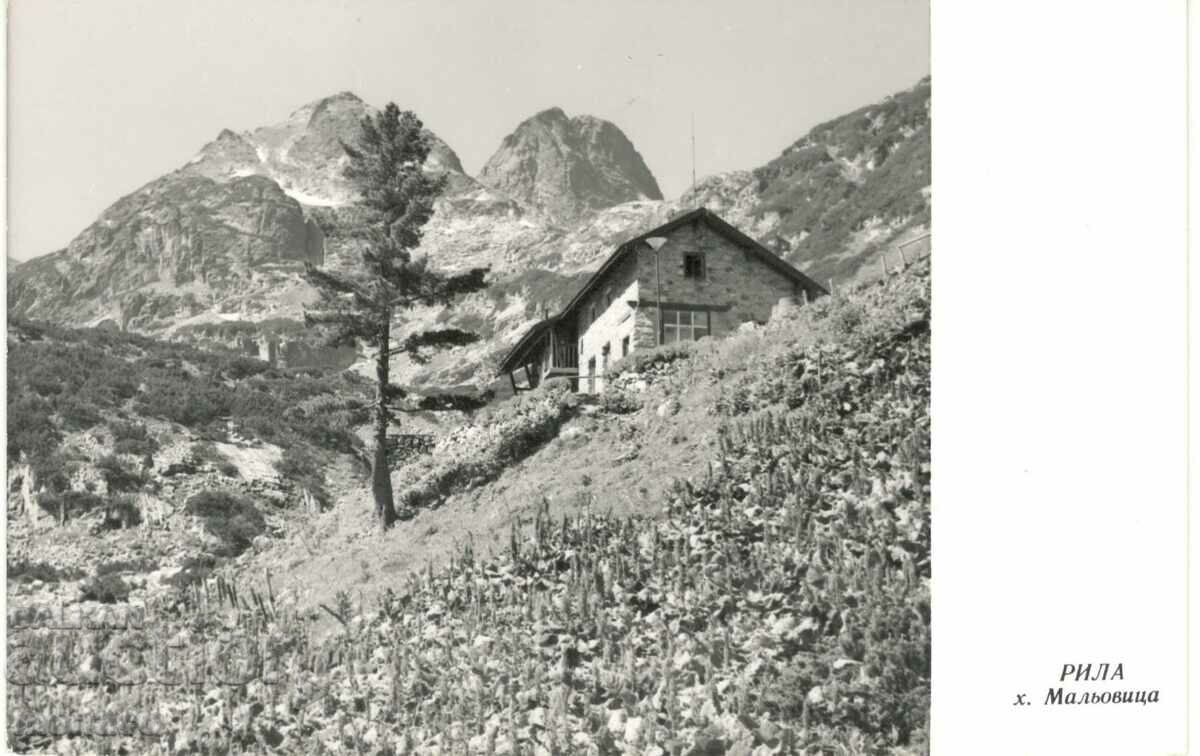 Old Postcard - Rila, Malyovitsa Hut