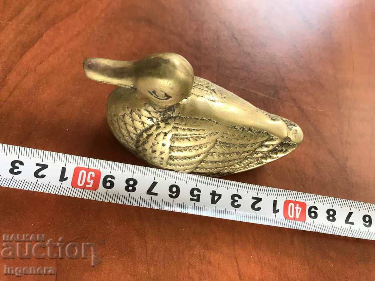 FIGURE STATUETTE BRONZE DUCK DUCK-90X50X65 MM - 5