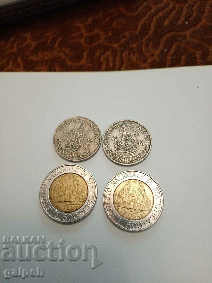 COINS - MIXED - 10 pcs. with price 4.00 BGN | € 2.05 COINS - MIXED - 10 pcs. with price 4.00 BGN | € 2.05