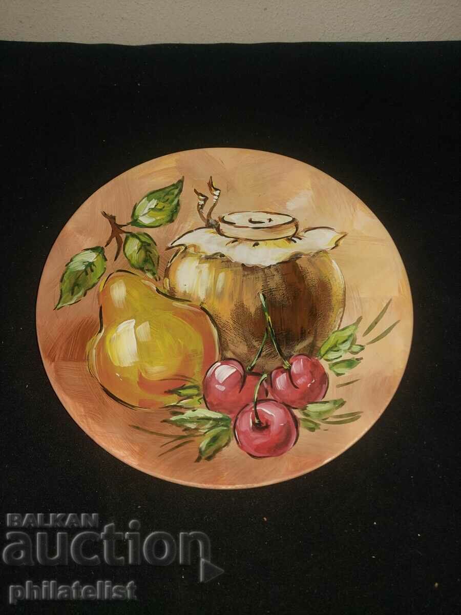 Painted plate - #1