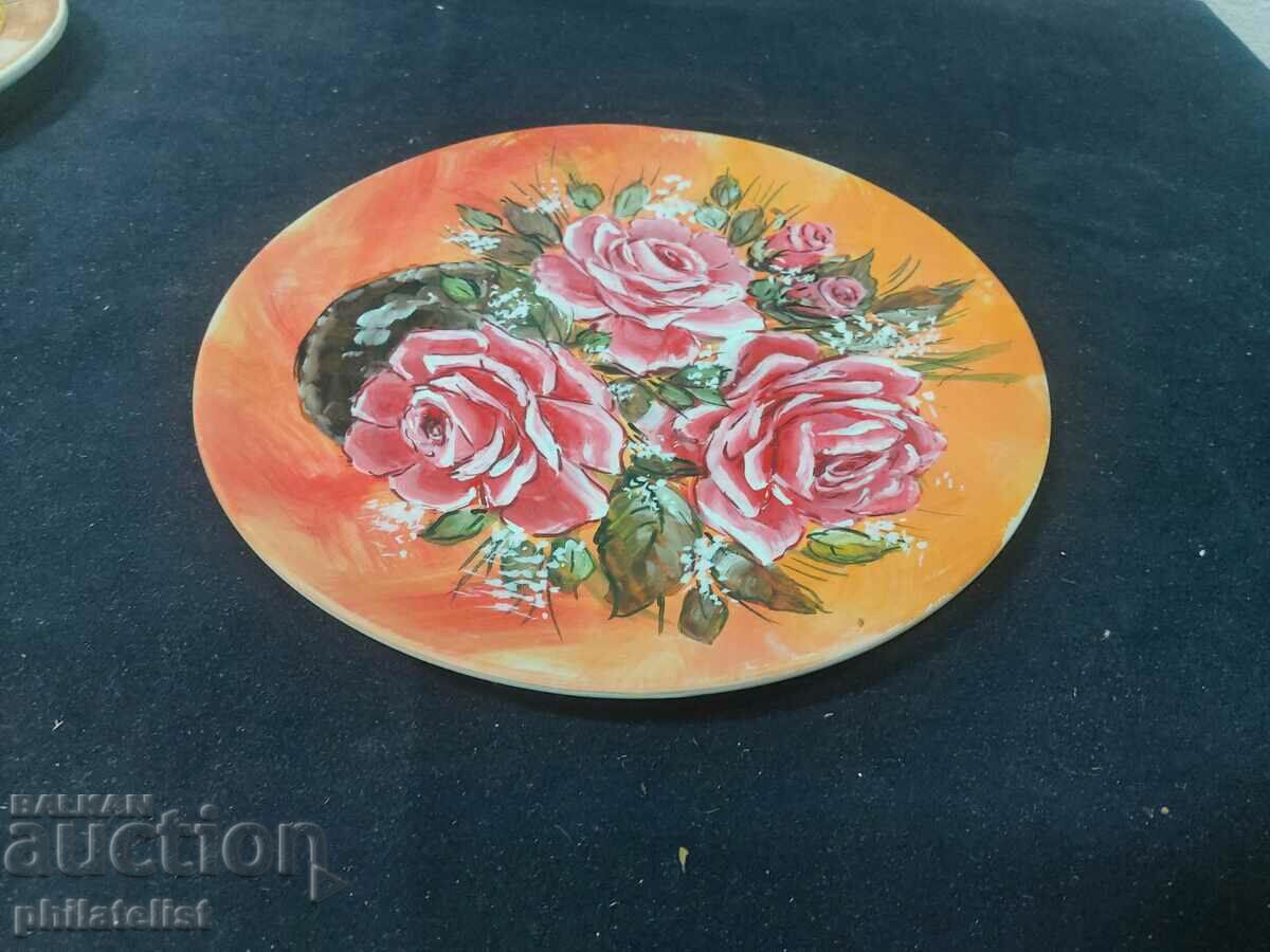 Painted plate - #5 with price 10.00 BGN | € 5.11 Painted plate - #5 with price 10.00 BGN | € 5.11