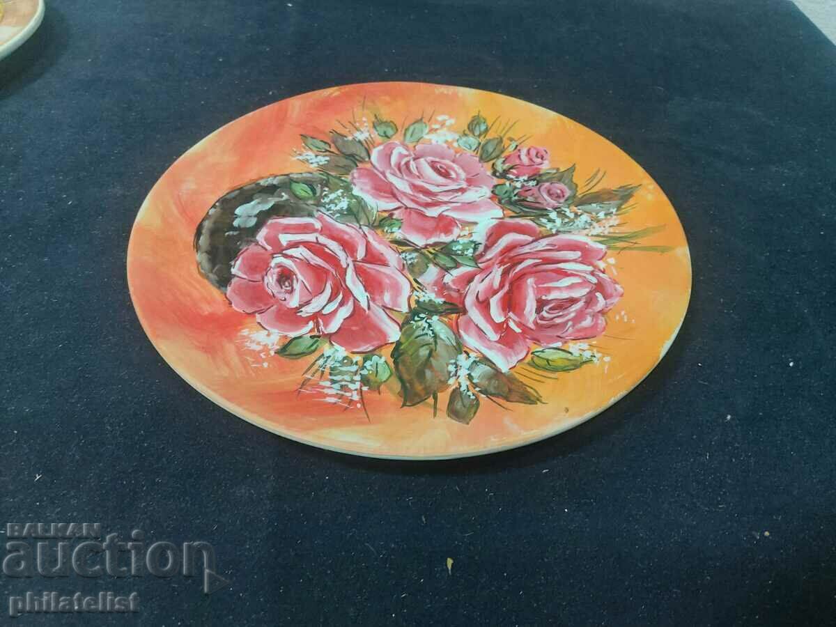 Painted plate - 5 with price 10.00 BGN | € 5.11 Painted plate - 5 with price 10.00 BGN | € 5.11