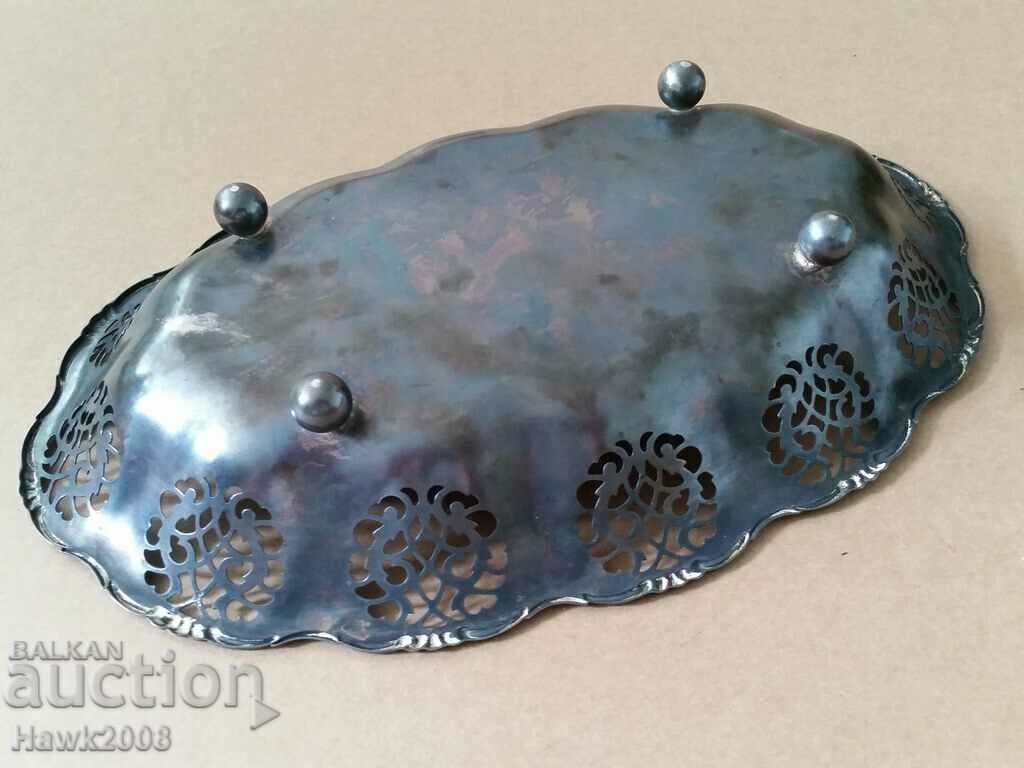 Παράδοση Όμορφος παλιός επάργυρος δίσκος φρούτων secession Παράδοση Όμορφος παλιός επάργυρος δίσκος φρούτων secession