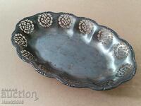 Beautiful old secession silver-plated fruit tray