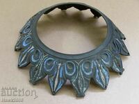 Bronze piece hand painted 19th century old patina