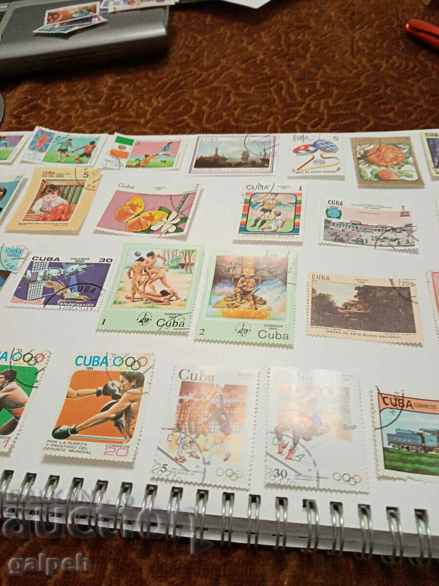Auction POSTAL STAMPS - CUBA - 40 pcs. Auction POSTAL STAMPS - CUBA - 40 pcs.