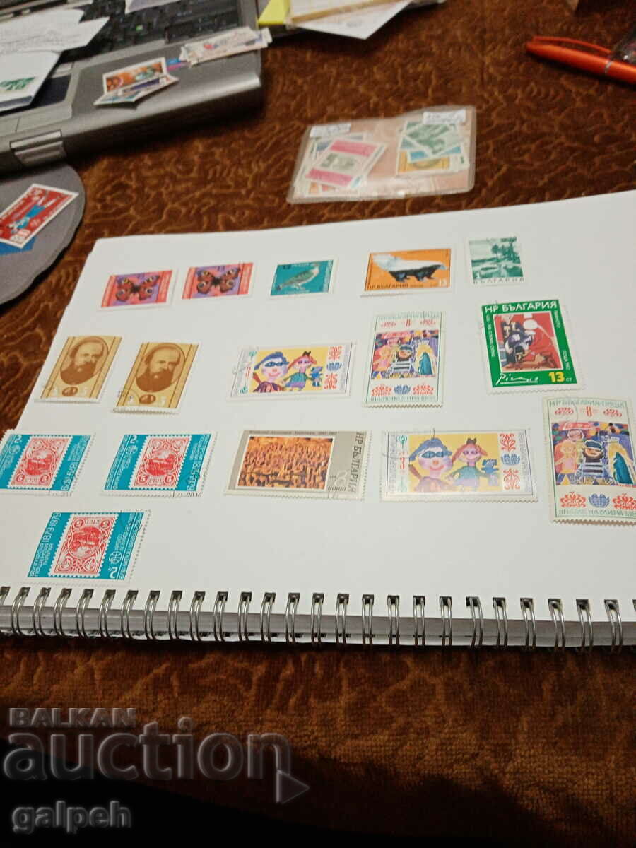 Auction POSTAGE STAMPS - BULGARIA - 15 pcs. Auction POSTAGE STAMPS - BULGARIA - 15 pcs.