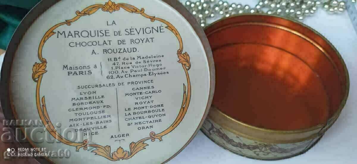 VINTAGE tin box/MADELEINE Paris - 5 VINTAGE tin box/MADELEINE Paris - 5