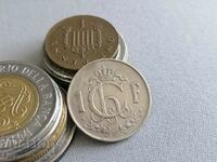 Монета - Люксембург - 1 франк | 1952г.