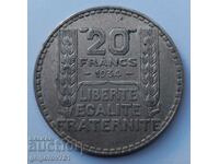 20 франка сребро Франция 1934 -  сребърна монета #1