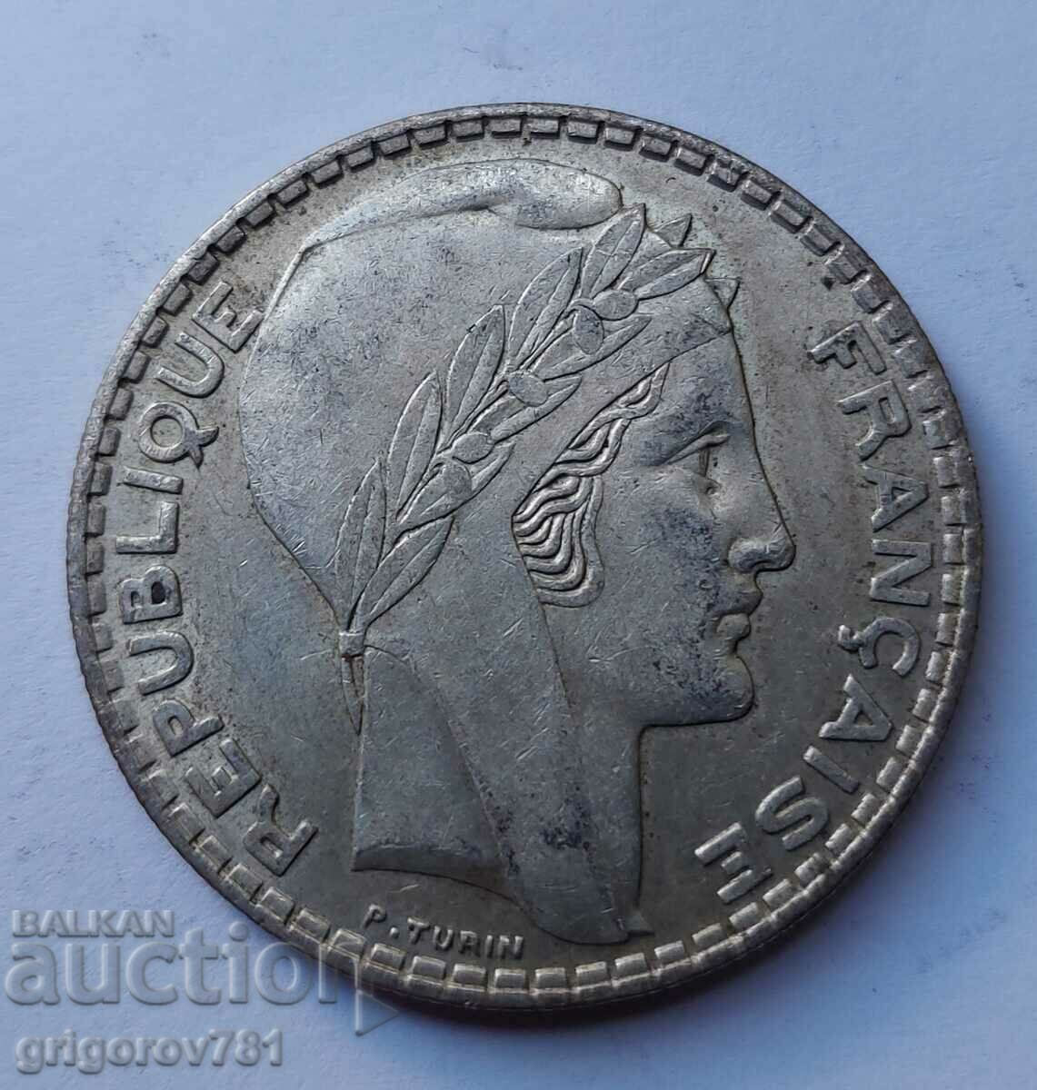 20 Φράγκα Ασήμι Γαλλία 1938 - Ασημένιο νόμισμα #45 με τιμή € 19.43 | 38.00 BGN