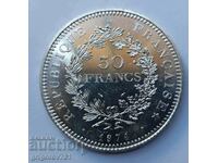 50 франка сребро Франция 1974 - сребърна монета #10