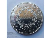 50 Francs Silver France 1974 - Silver Coin #12