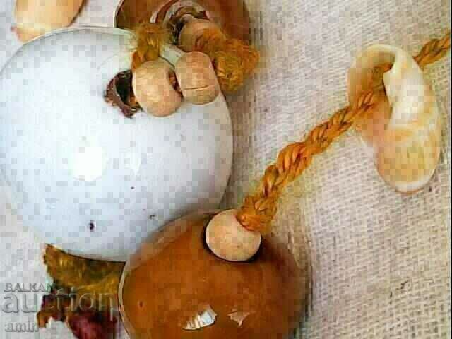 beautiful old heavy porcelain necklace 25mm 16mm - 5 beautiful old heavy porcelain necklace 25mm 16mm - 5