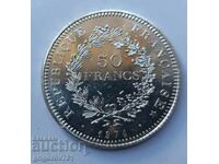 50 франка сребро Франция 1974 - сребърна монета #16