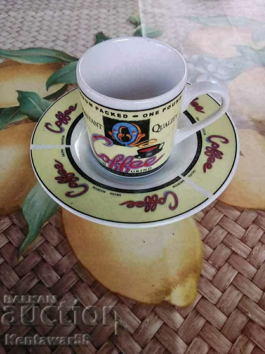 Porcelain coffee set.