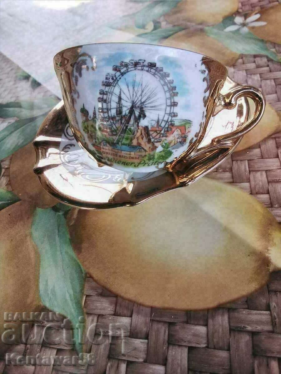 Porcelain set with gilding - Vienna, Pratera. with price 20.00 BGN | € 10.23