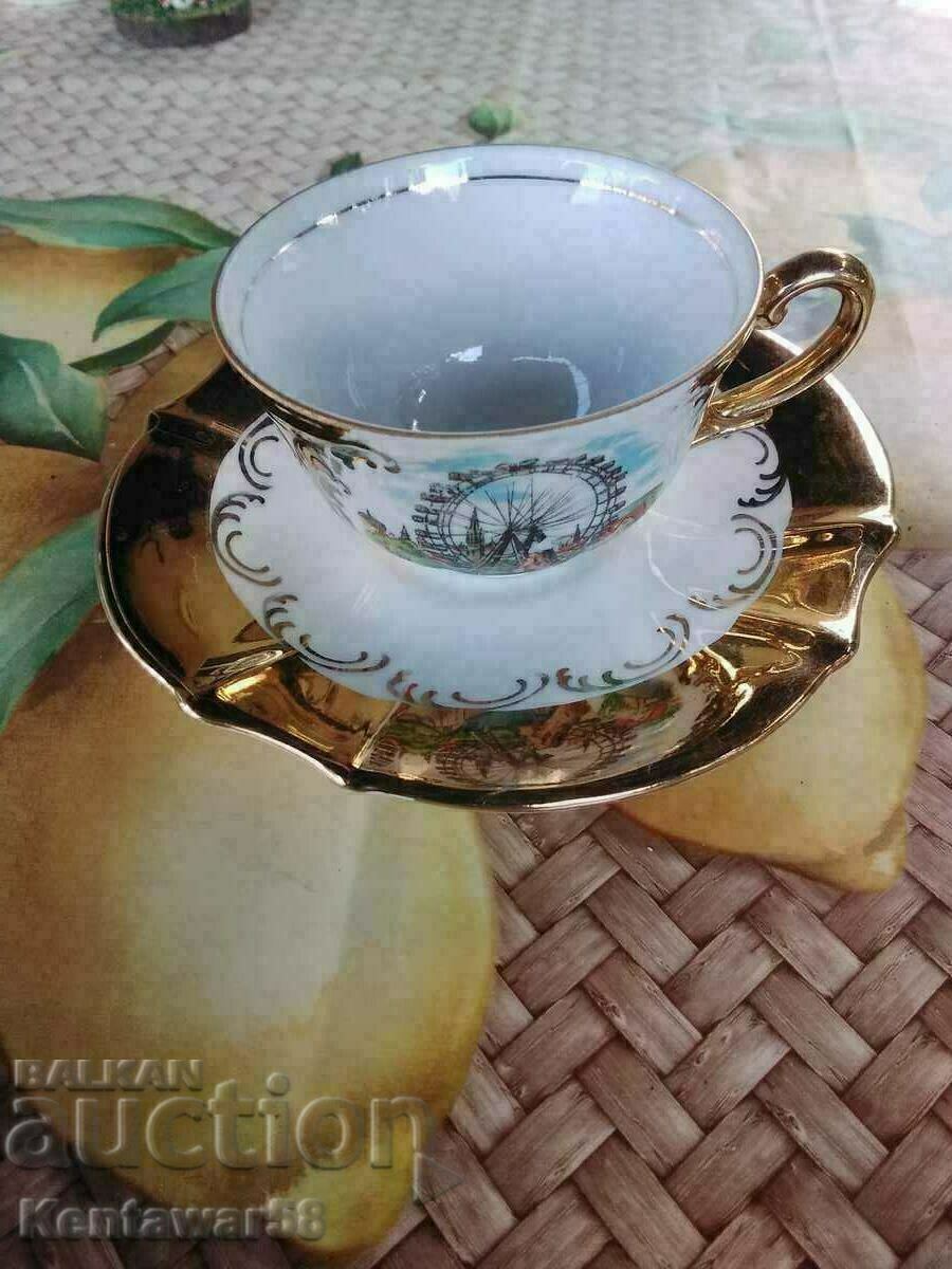 Porcelain set with gilding - Vienna, Pratera.