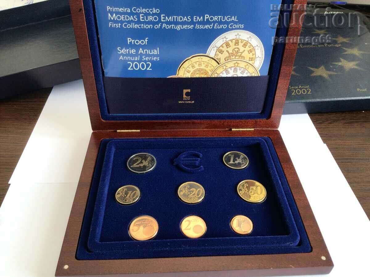 Portugal Complete set / lot up to 2 euros 2002 year Proof