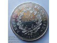 50 Francs Silver France 1974 - Silver Coin #26