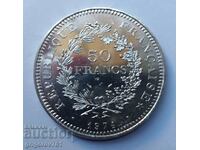50 Francs Silver France 1974 - Silver Coin #29
