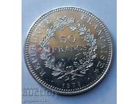 50 Francs Silver France 1974 - Silver Coin #30