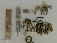 Lot Hardware, old secret keys, handles for