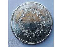 50 франка сребро Франция 1977 - сребърна монета #34