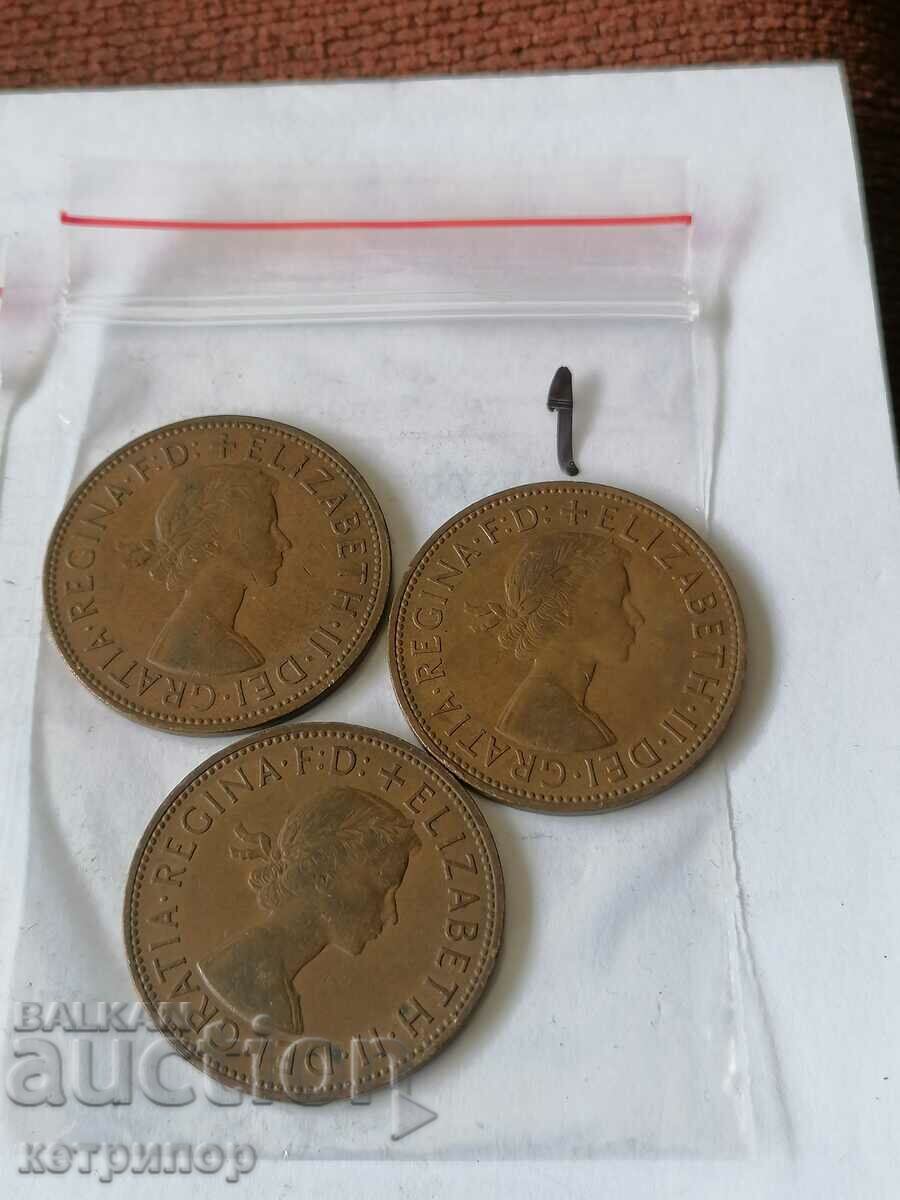 Лот 1 пени Великобритания мед различни години с цена 4.00 лв. | € 2.05 Лот 1 пени Великобритания мед различни години с цена 4.00 лв. | € 2.05