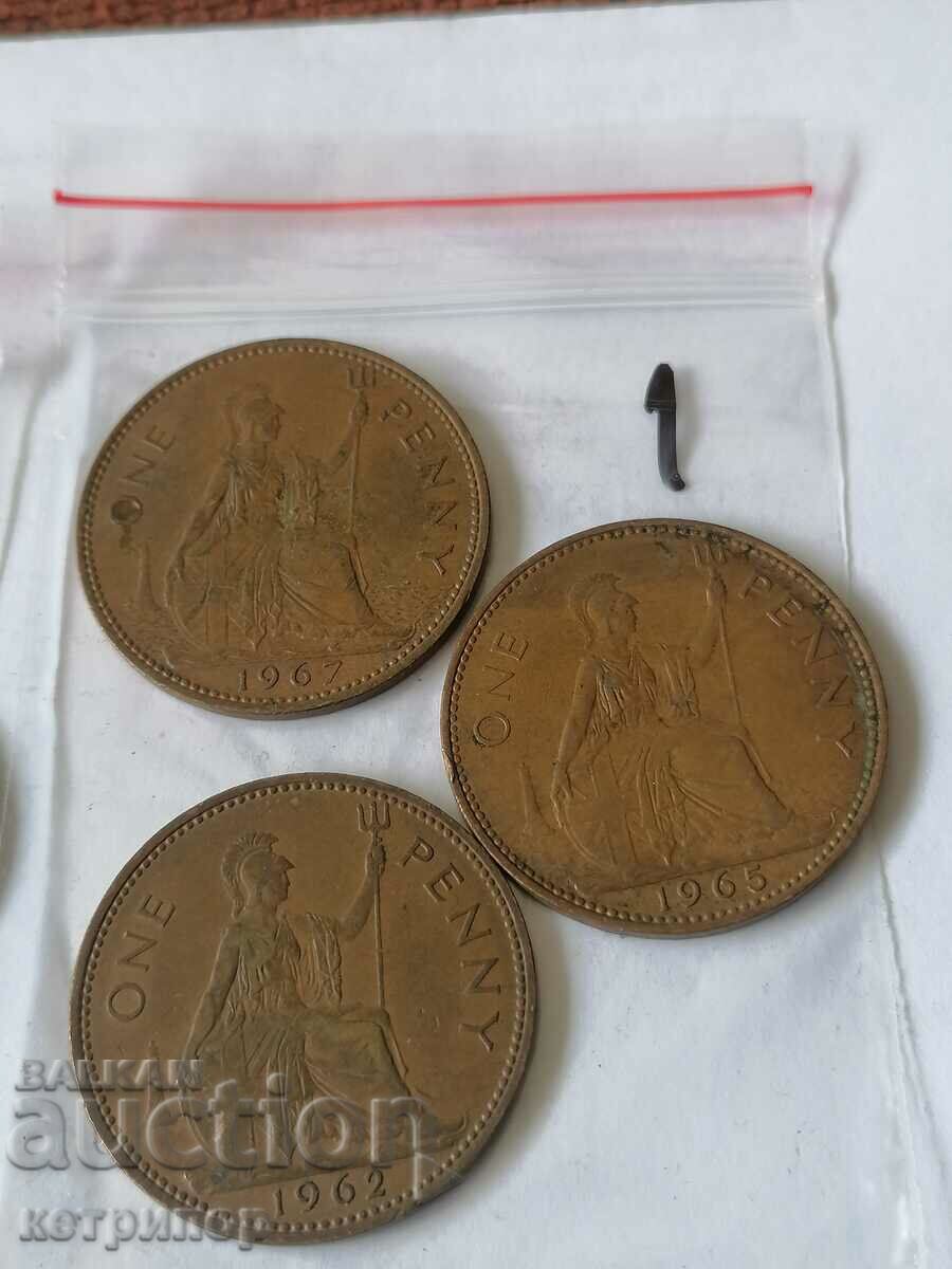 Lot 1 penny Great Britain copper various years