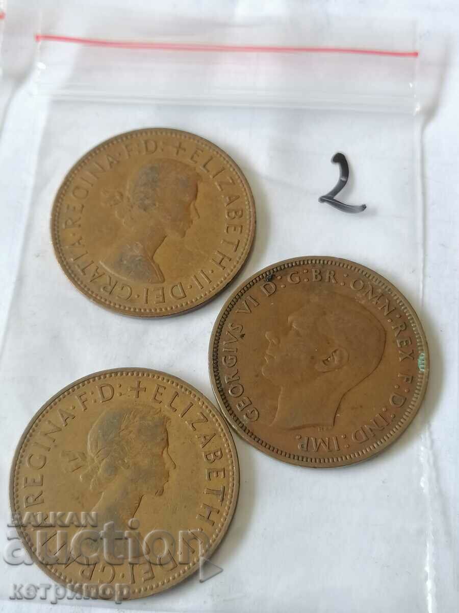 Лот 1 пени Великобритания мед различни години с цена 4.00 лв. | € 2.05 Лот 1 пени Великобритания мед различни години с цена 4.00 лв. | € 2.05