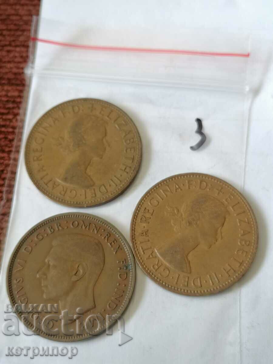 Παρτίδα 1 δεκάρα Μεγάλη Βρετανία χαλκός διάφορες χρονιές με τιμή 4.00 BGN | € 2.05 Παρτίδα 1 δεκάρα Μεγάλη Βρετανία χαλκός διάφορες χρονιές με τιμή 4.00 BGN | € 2.05