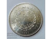 50 Francs Silver France 1977 - Silver Coin #38