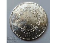 50 франка сребро Франция 1977 - сребърна монета #40