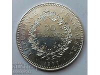 50 Francs Silver France 1977 - Silver Coin #43