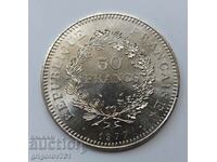 50 франка сребро Франция 1977 - сребърна монета #47