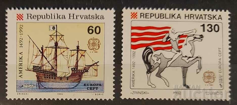 Croaţia 1992 Europa CEPT Nave/Columbus/Cai MNH