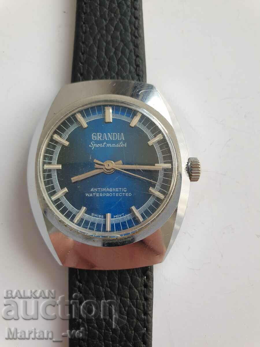 Ανδρικό μηχανικό ρολόι Grandia - sport master - έτος 1965
