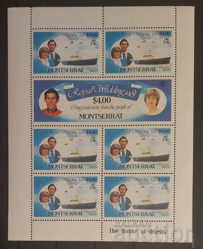 Montserrat 1981 Personalități/Lady Diana/Ships Block MNH